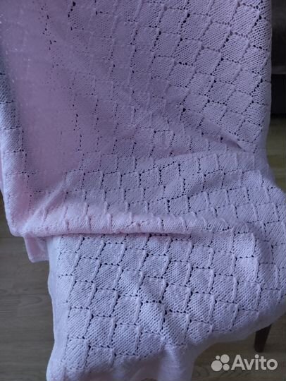 Плед детский вязаный ручная работа