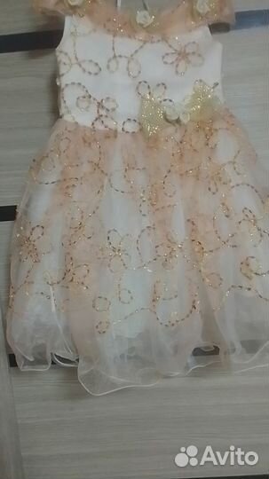 Новогоднее платье для девочки 128 134