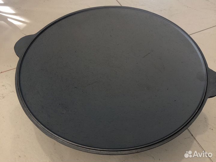 Садж плоский чугунный 40/45см