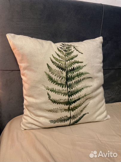 Наволочка на молнии папоротник