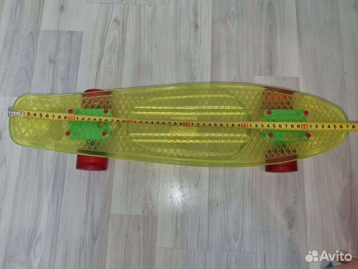 Скейтборд пениборд светящиеся колёса