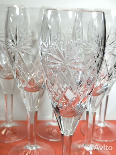Хрустальные фужеры бокалы СССР
