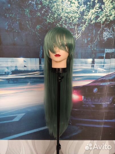 Парик зелёный бронь