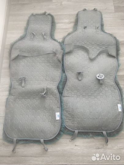 Меховые чехлы б/у на сиденья автомобиля