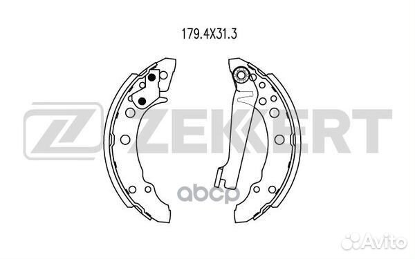 Колодки торм. бараб. задн. Audi 80 III 78- A2 00