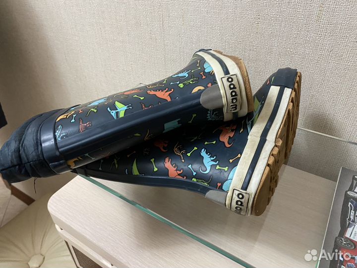 Детские резиновые сапоги 28 размер с утеплителем