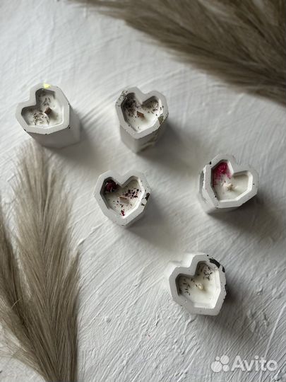 Свеча сердечко набор подарочный