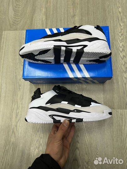 Кроссовки Adidas Niteball Black White (36-45)