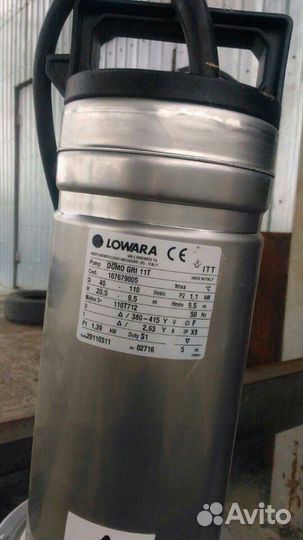 Погружной фекальный насос Lowara domo GRI 11T