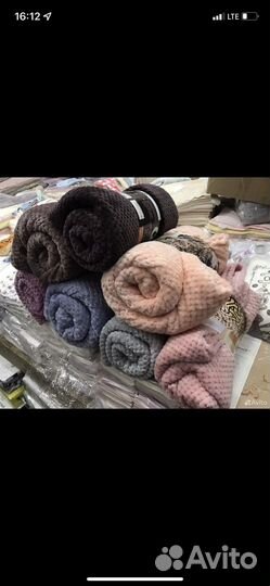 Пледы евро 210/230 см новые