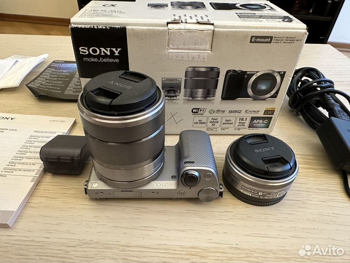 Sony NEX-5r + 2 объектива, полный комплект