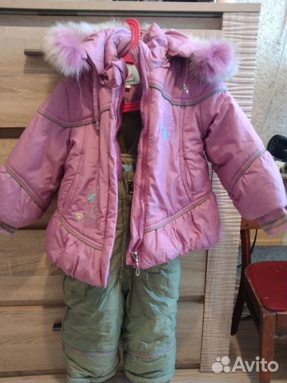 Зимняя куртка и комбинезон 80-86р