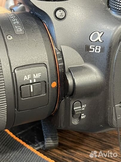 Зеркальный фотоаппарат Sony Alpha SLT-A58