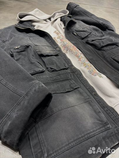 Куртка джинсовая дутая оверсайз Street Dept