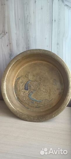 Латунный таз для варенья