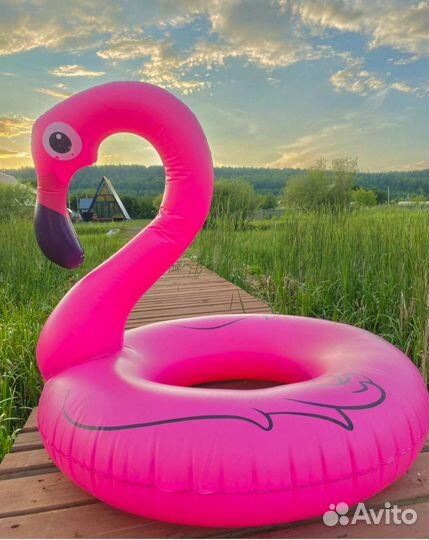 Надувной круг фламинго