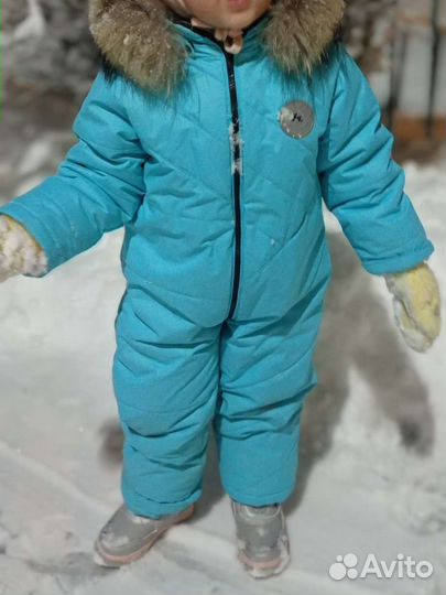 Зимний комбинезон для девочки размер 110