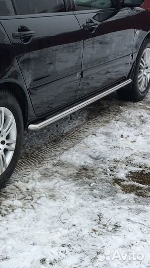 Накладки на пороги, декоративные трубы хром