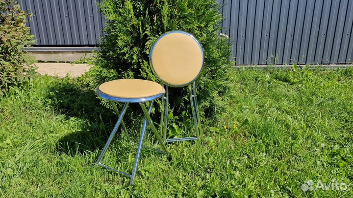 Табуретка складная,хромированная