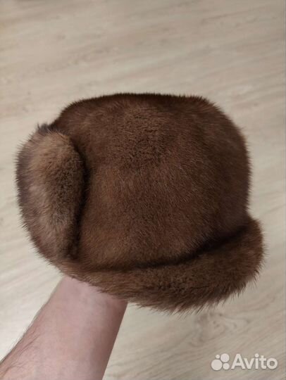 Норковая шапка мужская новая