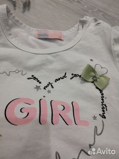 Футболка для девочки 24 мес