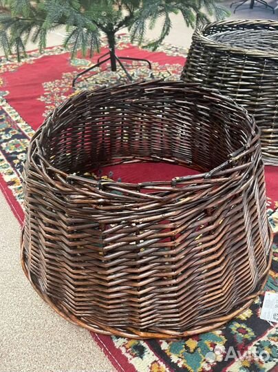 Корзина под елку плетёная из ивы 43