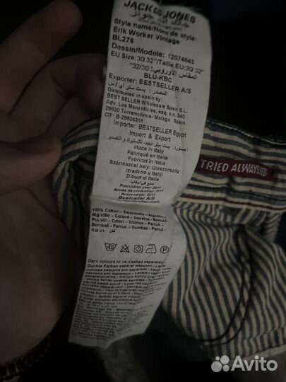 Джинсы мужские slim fit jack&jones