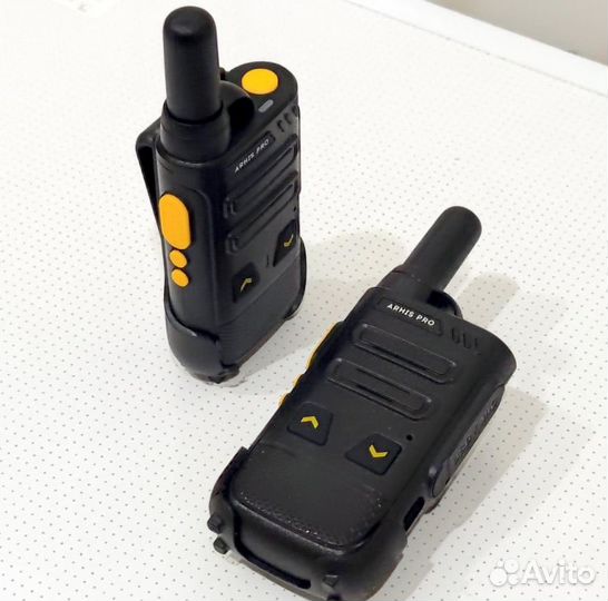Легкая рация с наушником, комплект 2 штуки