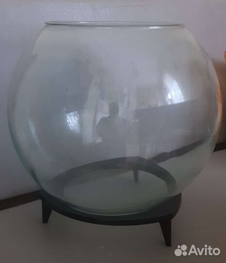 Аквариум круглый на подставке 20 литров СССР