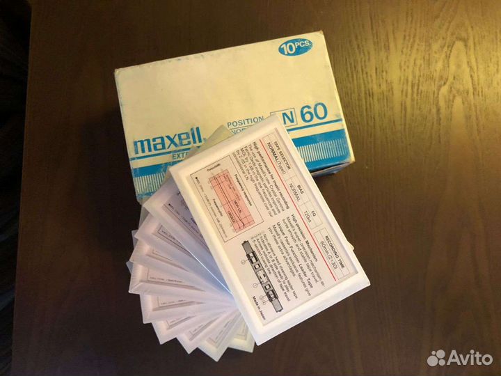 Аудиокассеты новые запечатанные Maxell LN-60