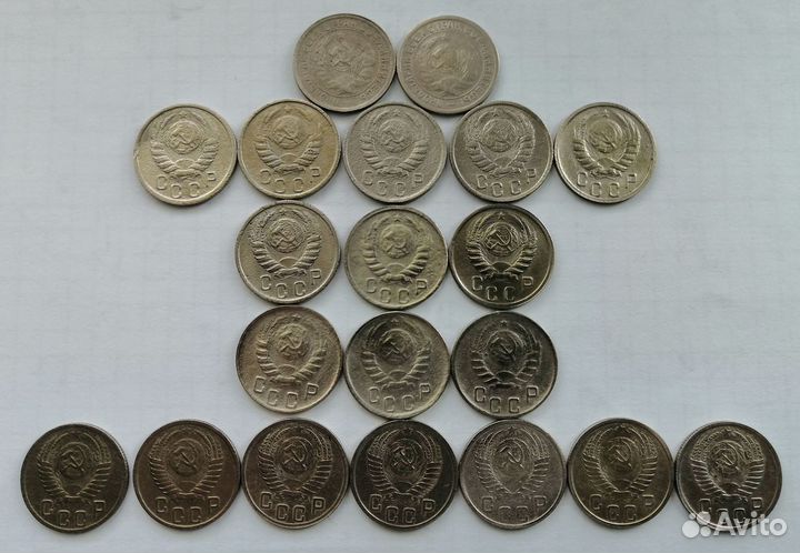 15 копеек Ранние Советы СССР погодовка