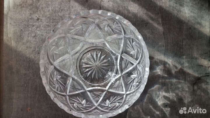 Салатник хрустальный винтаж СССР конфетница