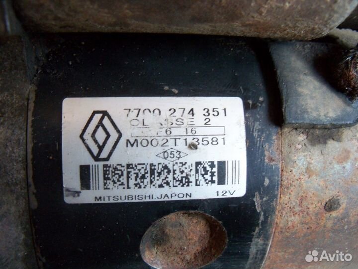 Стартер Renault Logan 1 1.6 K7M 2008г