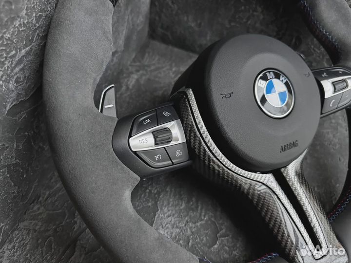 Рули BMW F серии. Строчка, подогрев, карбон Арт П156587829