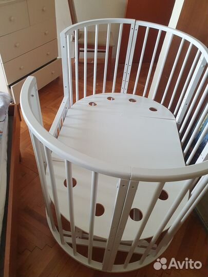 Детская кроватка с маятником+матрас