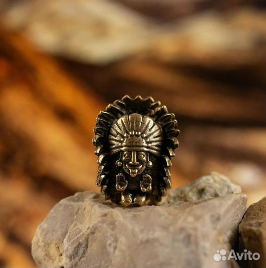 Темляк Брелок Вождь Индеец Майя Ацтеки Зомби Череп