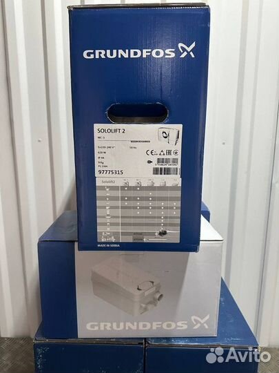 Канализационная установка Grundfos Sololift 2 WC3