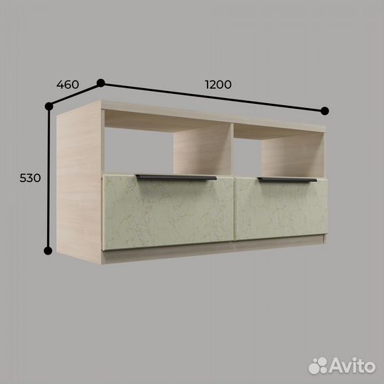 Стенка в гостиную №2 мдф Марта (без фрезеровки)