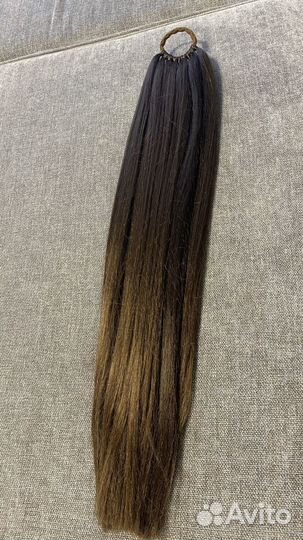 Хвост волосы на резинке