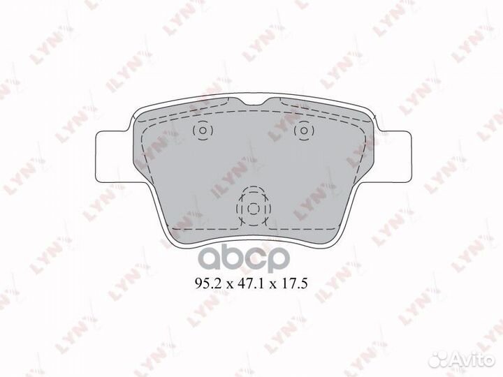 Колодки тормозные дисковые зад citroen C4 0