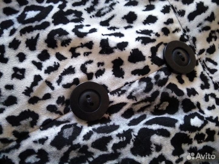 Юбка леопардовая длинная s