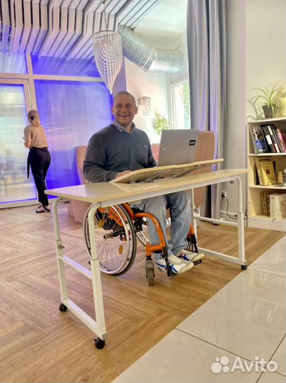 Стол регулируемый парта лежа, для людей с овз