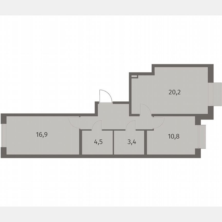 2-к. квартира, 63,7 м², 7/8 эт.