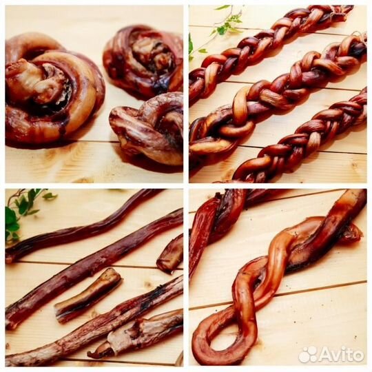 Бычий корень. Сушеные лакомства для собак