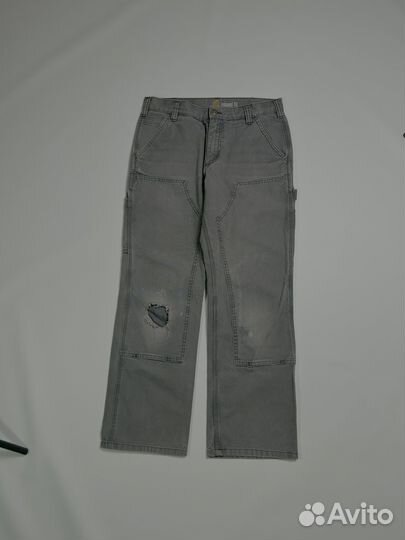 Carhartt double knee pant distressed work wear