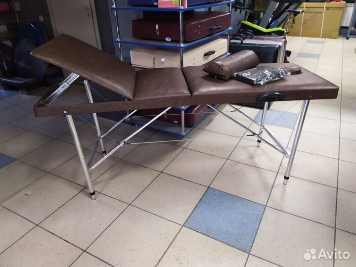 Массажный стол Люкс 180Р*60*75-94 - коньячный