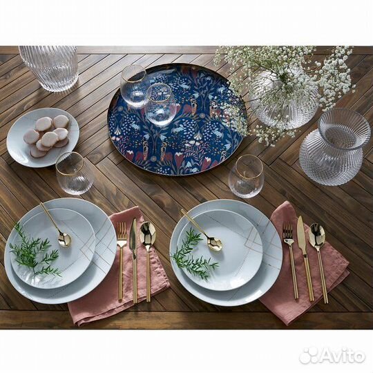 Французские фарфоровые тарелки, 4 шт