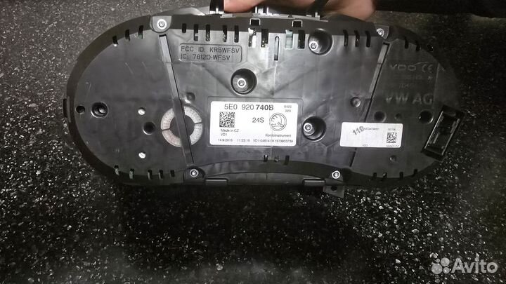 Приборная панель skoda octavia a7