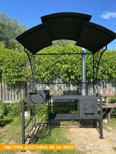 Мангал с печью