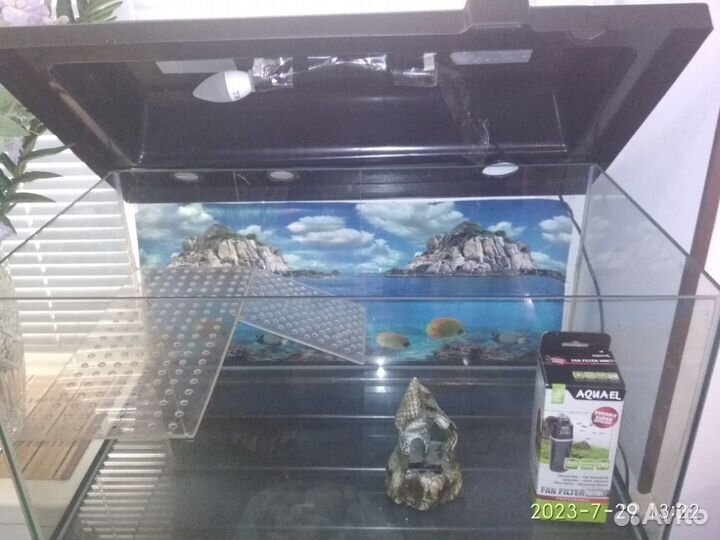 100л акватеррариум аквариум черепашник